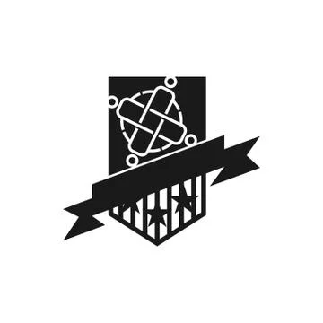 Commitment Teamwork Together Business Black Logo Illustration Vector 스톡 일러스트