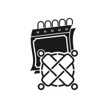 Commitment Teamwork Together Business Black Logo Illustration Vector 스톡 일러스트