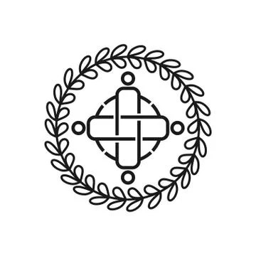 Commitment Teamwork Together Business Black Logo Illustration Vector 스톡 일러스트