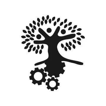 Commitment Teamwork Together Business Black Logo Illustration Vector Stock Illustration