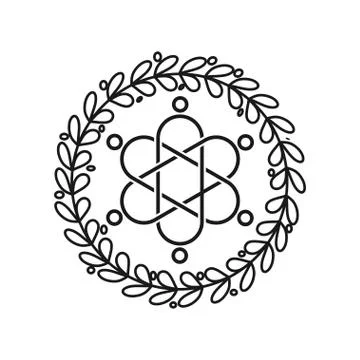 Commitment Teamwork Together Business Black Logo Illustration Vector Illustrazione stock