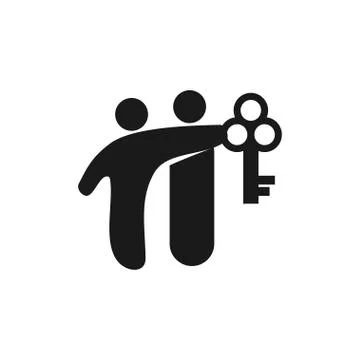 Commitment Teamwork Together Business Black Logo Illustration Vector 스톡 일러스트