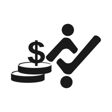 Commitment Teamwork Together Business Black Logo Illustration Vector Illustrazione stock