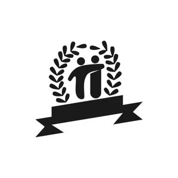 Commitment Teamwork Together Business Black Logo Illustration Vector 스톡 일러스트