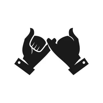 Commitment Teamwork Together Business Black Logo Illustration Vector 스톡 일러스트