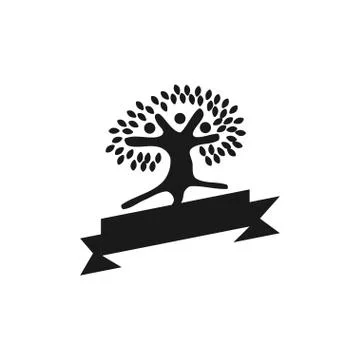 Commitment Teamwork Together Business Black Logo Illustration Vector 스톡 일러스트