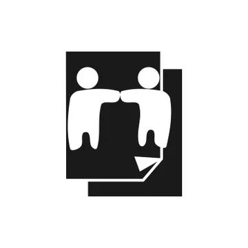 Commitment Teamwork Together Business Black Logo Illustration Vector 스톡 일러스트