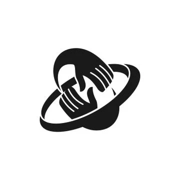 Commitment Teamwork Together Business Black Logo Illustration Vector 스톡 일러스트