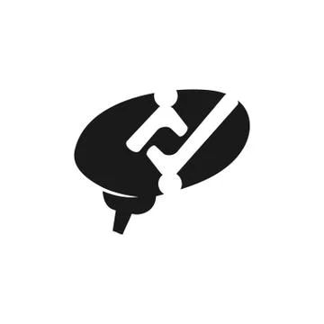 Commitment Teamwork Together Business Black Logo Illustration Vector Illustrazione stock