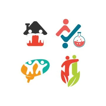 Commitment Teamwork Together Business Logo Illustration Vector 스톡 일러스트