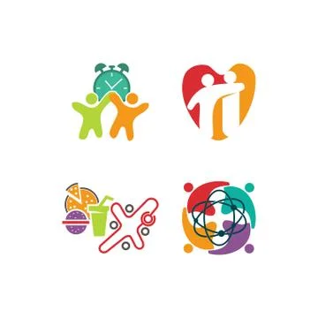 Commitment Teamwork Together Business Logo Illustration Vector Stock Illustration