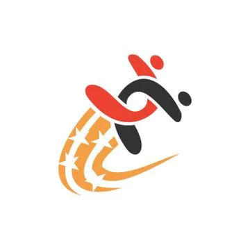 Commitment Teamwork Together Business Logo Illustration Vector 스톡 일러스트