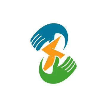 Commitment Teamwork Together Business Logo Illustration Vector 스톡 일러스트