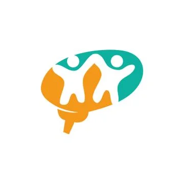 Commitment Teamwork Together Business Logo Illustration Vector Illustrazione stock