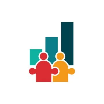 Commitment Teamwork Together Business Logo Illustration Vector Stock Illustration