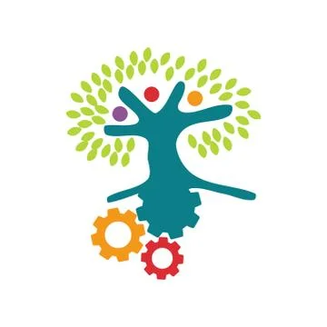 Commitment Teamwork Together Business Logo Illustration Vector Stock-Illustration