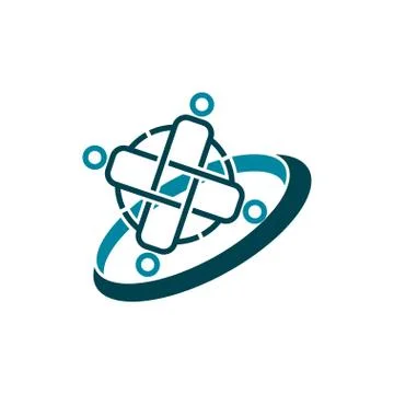 Commitment Teamwork Together Business Logo Illustration Vector 스톡 일러스트