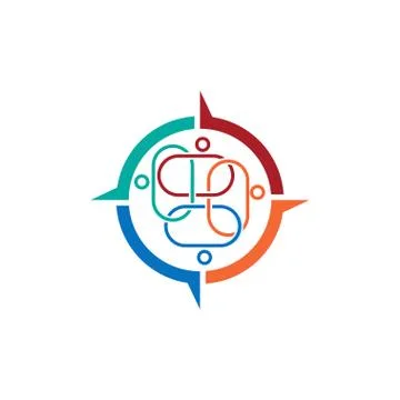 Commitment Teamwork Together Business Logo Illustration Vector Stock Illustration