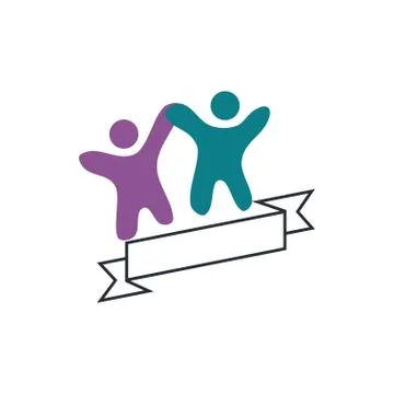 Commitment Teamwork Together Business Logo Illustration Vector Stock Illustration