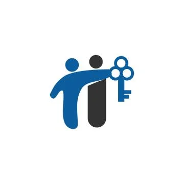 Commitment Teamwork Together Business Logo Illustration Vector Illustrazione stock