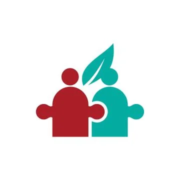 Commitment Teamwork Together Business Logo Illustration Vector Illustrazione stock