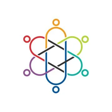 Commitment Teamwork Together Business Logo Illustration Vector Stock Illustration