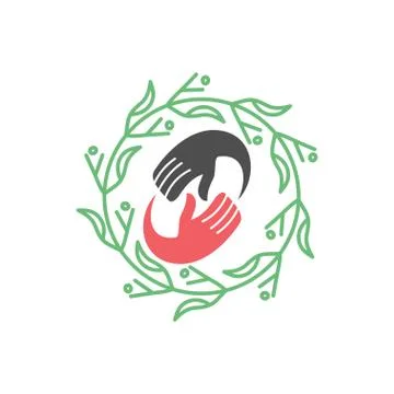 Commitment Teamwork Together Business Logo Illustration Vector Illustrazione stock