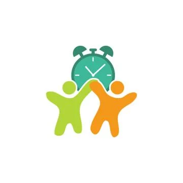 Commitment Teamwork Together Business Logo Illustration Vector Illustrazione stock