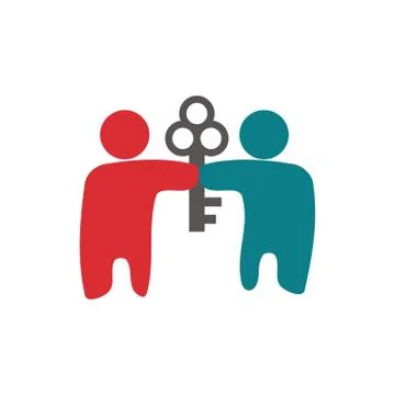 Commitment Teamwork Together Business Logo Illustration Vector Stock Illustration