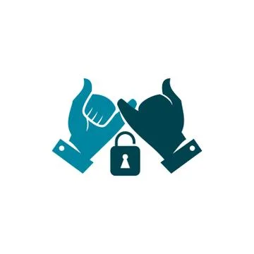 Commitment Teamwork Together Business Logo Illustration Vector Illustrazione stock