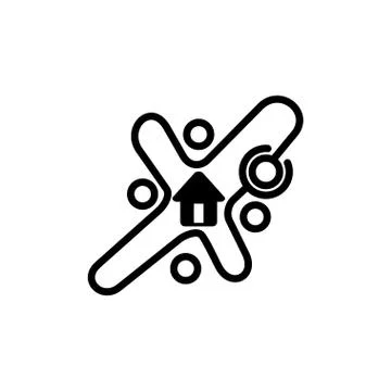 Commitment Teamwork Together Business Logo Illustration Vector 스톡 일러스트