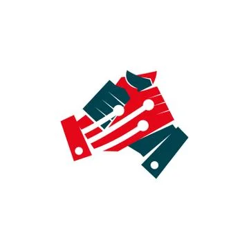 Commitment Teamwork Together Business Logo Illustration Vector Stock Illustration