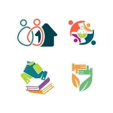 Commitment Teamwork Together Business Logo Illustration Vector Illustrazione stock