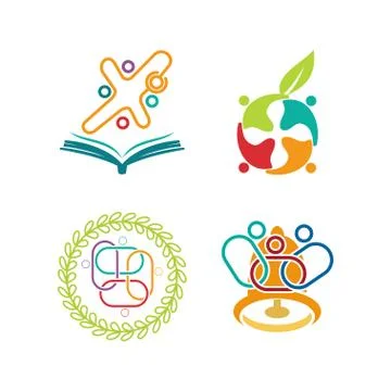 Commitment Teamwork Together Business Logo Illustration Vector Illustrazione stock