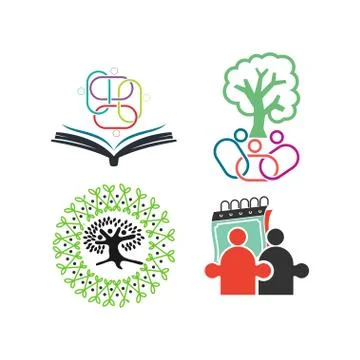 Commitment Teamwork Together Business Logo Illustration Vector Stock Illustration