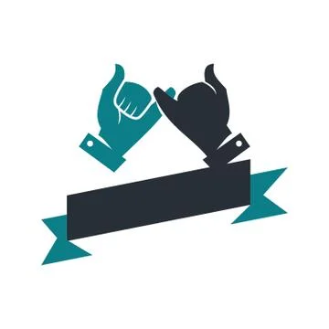 Commitment Teamwork Together Business Logo Illustration Vector イラスト素材