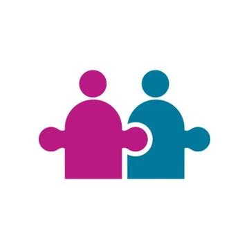 Commitment Teamwork Together Business Logo Illustration Vector Illustrazione stock