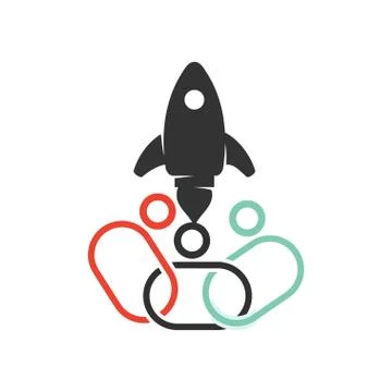 Commitment Teamwork Together Business Logo Illustration Vector Stock Illustration