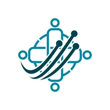 Commitment Teamwork Together Business Logo Illustration Vector 스톡 일러스트