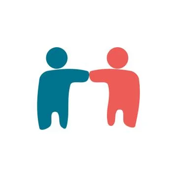 Commitment Teamwork Together Business Logo Illustration Vector 스톡 일러스트