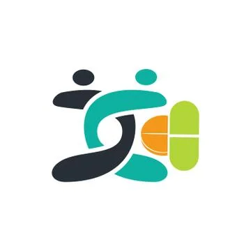 Commitment Teamwork Together Business Logo Illustration Vector 스톡 일러스트