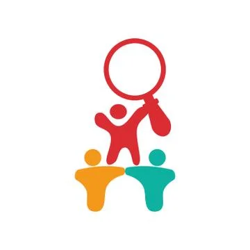 Commitment Teamwork Together Business Logo Illustration Vector Stock Illustration