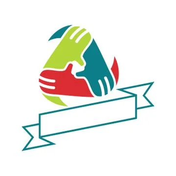 Commitment Teamwork Together Business Logo Illustration Vector 스톡 일러스트