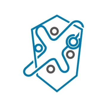 Commitment Teamwork Together Business Logo Illustration Vector Illustrazione stock