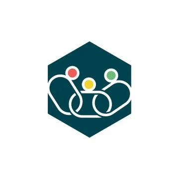 Commitment Teamwork Together Business Logo Illustration Vector 스톡 일러스트