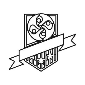 Commitment Teamwork Together Outline Logo Stockillustratie