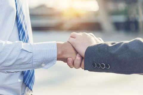 Commitment - trust fundamental factors relationship marketing. Business tru.. Stock Photos