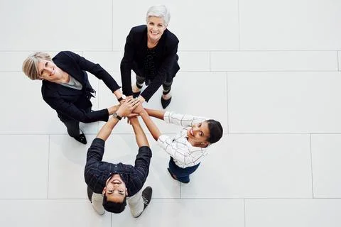 Committed to excellence through teamwork Foto stock