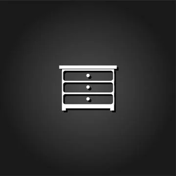 Commode icon flat. Stock Illustration