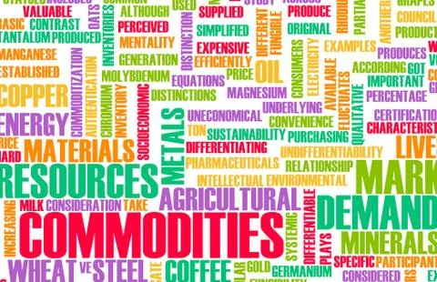 Commodities trading Stock Illustration